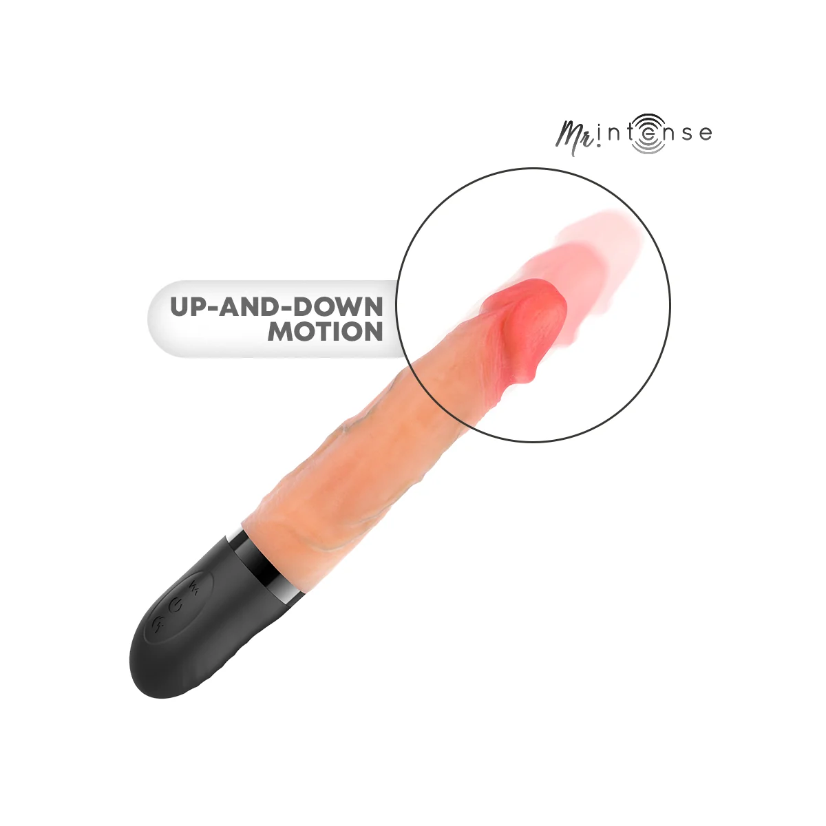 Mr Jean Up&Down Vibrator Silikon mit Wärmeeffekt 24 cm -Ø- 3,8 cm von Mr. Intense High Tech