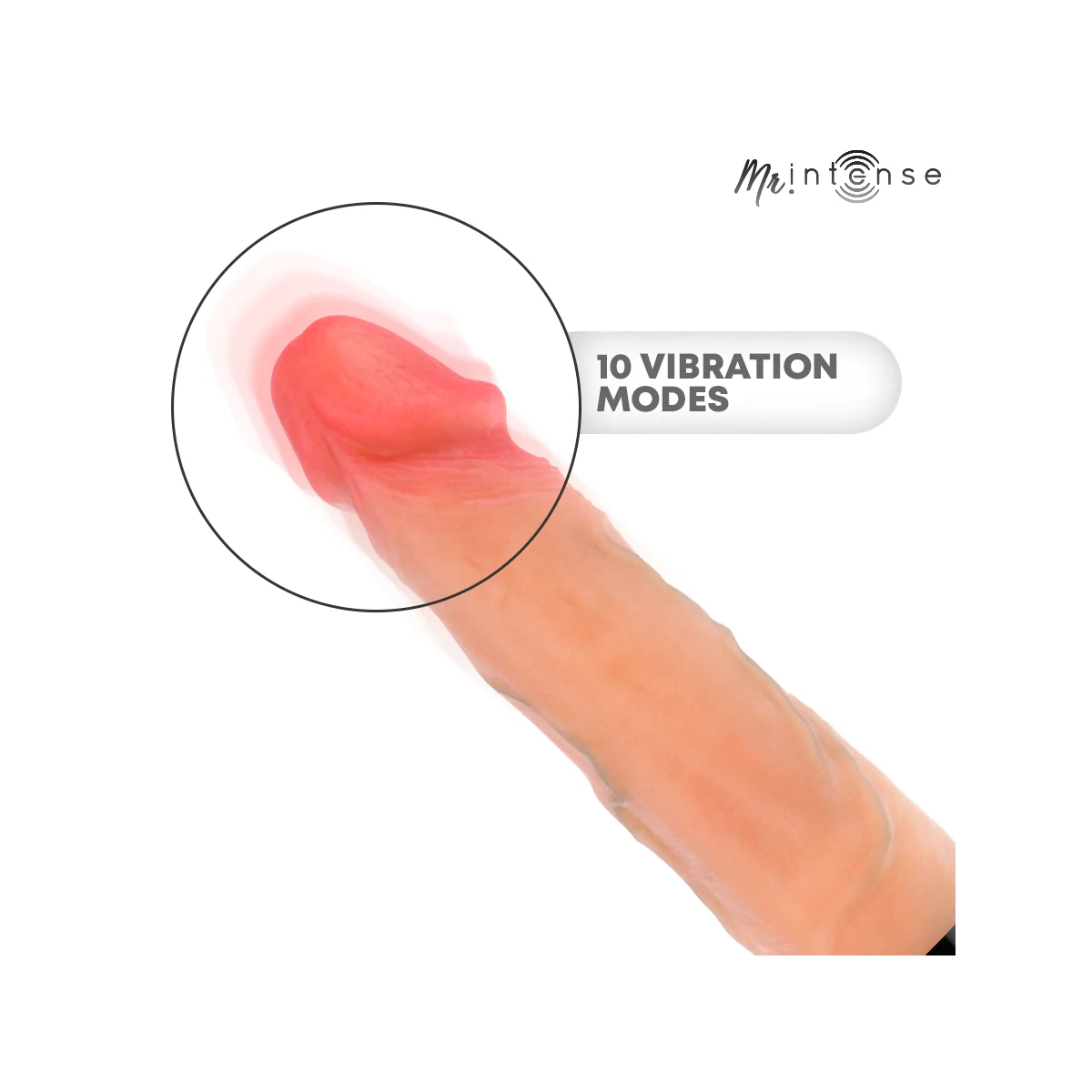 Mr Jean Up&Down Vibrator Silikon mit Wärmeeffekt 24 cm -Ø- 3,8 cm von Mr. Intense High Tech