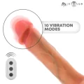 Mr Bradley Silikon-Vibrationsdildo mit Wärmeeffekt und Fernbedienung 21 cm -Ø- 4,2 cm von Mr. Intense High Tech