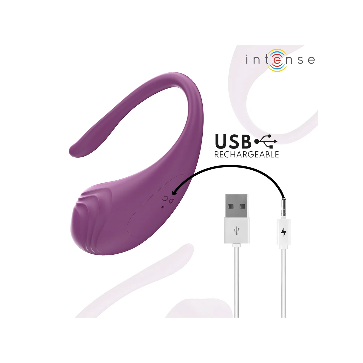 Olivia Purple Vibrations-Ei mit Fernbedienung von Intense Remote Control