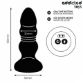 Rotierender Vibrierender Analplug mit Led-Licht und Fernbedienung von Addicted Toys