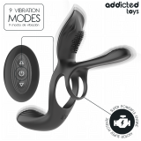 Doppelter Penisring mit Klitorisstimulator von Addicted Toys | Fesselliebe.de