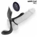 Doppelter Penisring mit Klitorisstimulator von Addicted Toys