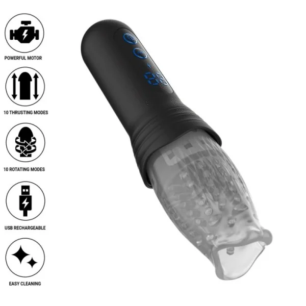 Blow-R Masturbator mit Stoss- und Rotationsfunktion von Jamyjob | Fesselliebe.de