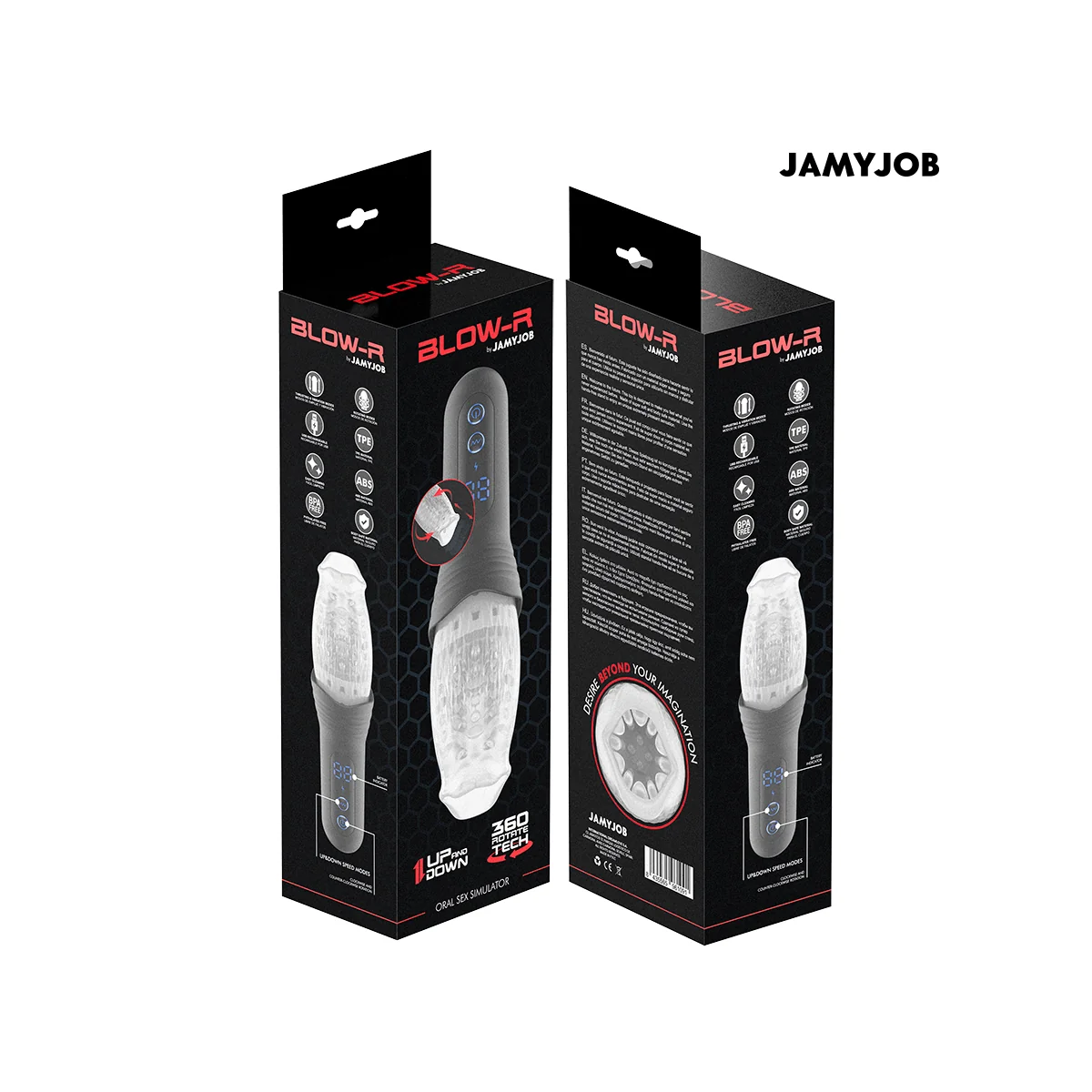 Blow-R Masturbator mit Stoss- und Rotationsfunktion von Jamyjob | Fesselliebe.de