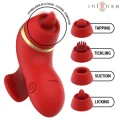 Patty-Stimulator mit 4 aufsätzen, Saug-, Kletter-, Kitzel- und Leckfunktion von Intense High Tech