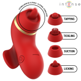 Patty-Stimulator mit 4 Aufsätzen, Saug-, Kletter-, Kitzel- und Leckfunktion von Intense Fun | Fesselliebe.de