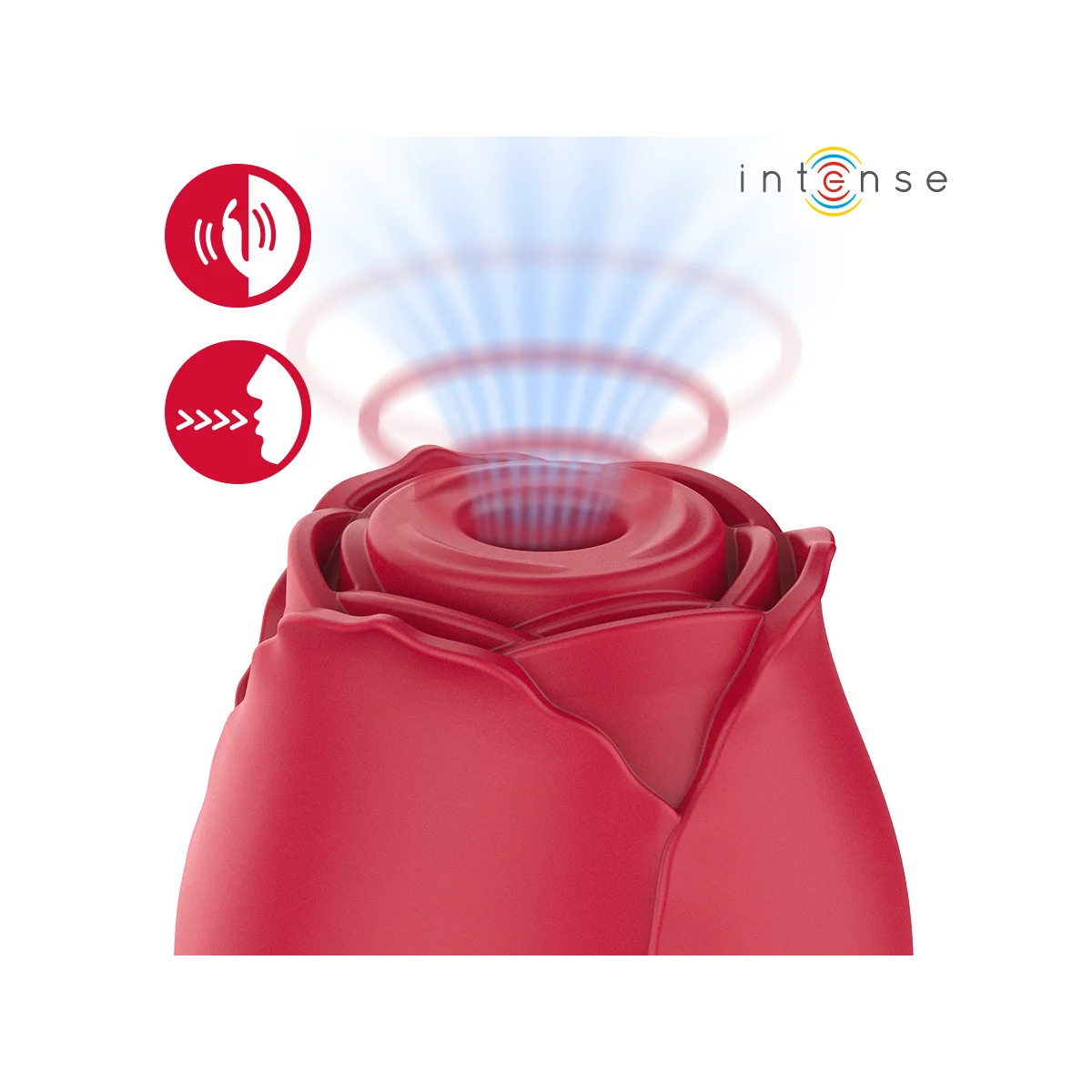 Camellia Klitoralsaugspotine Rose Von Waves Bordeaux von Intense High Tech