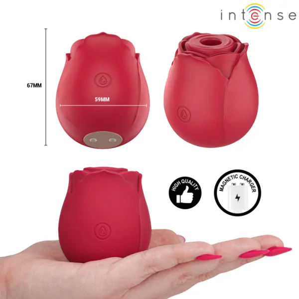 Camellia Klitoralsaugspotine Rose Von Waves Bordeaux von Intense High Tech