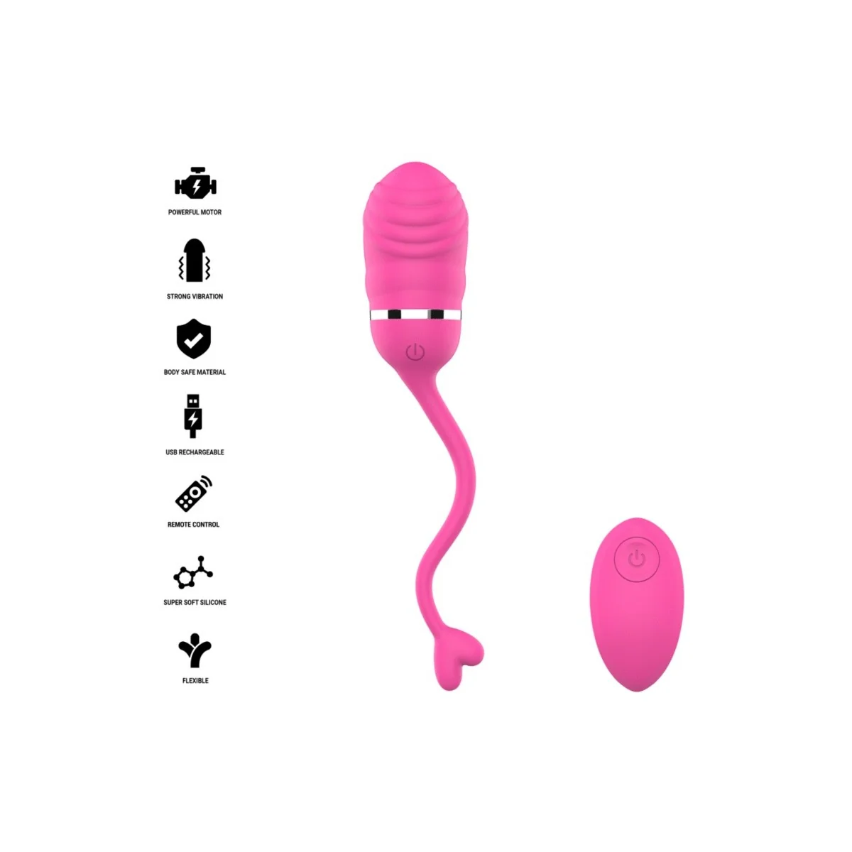 Sookie Fernbedienungs-Vibrationsei Rosa von Intense Remote Control
