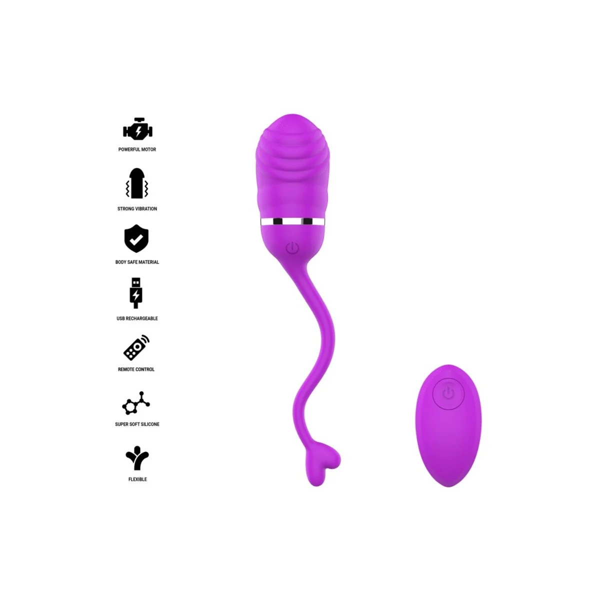 Sookie Fernbedienungs-Vibrationsei Lila von Intense Remote Control