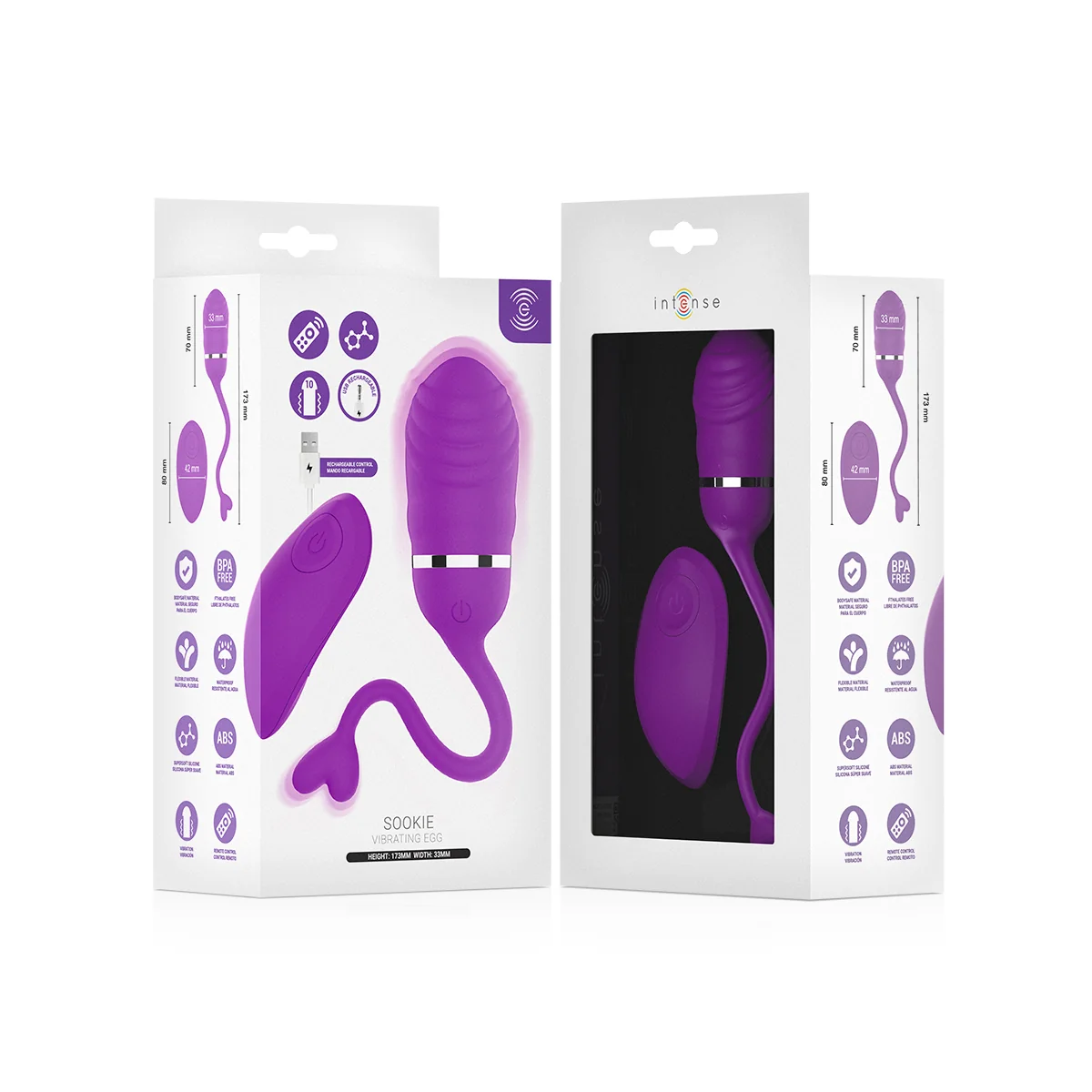 Sookie Fernbedienungs-Vibrationsei Lila von Intense Remote Control