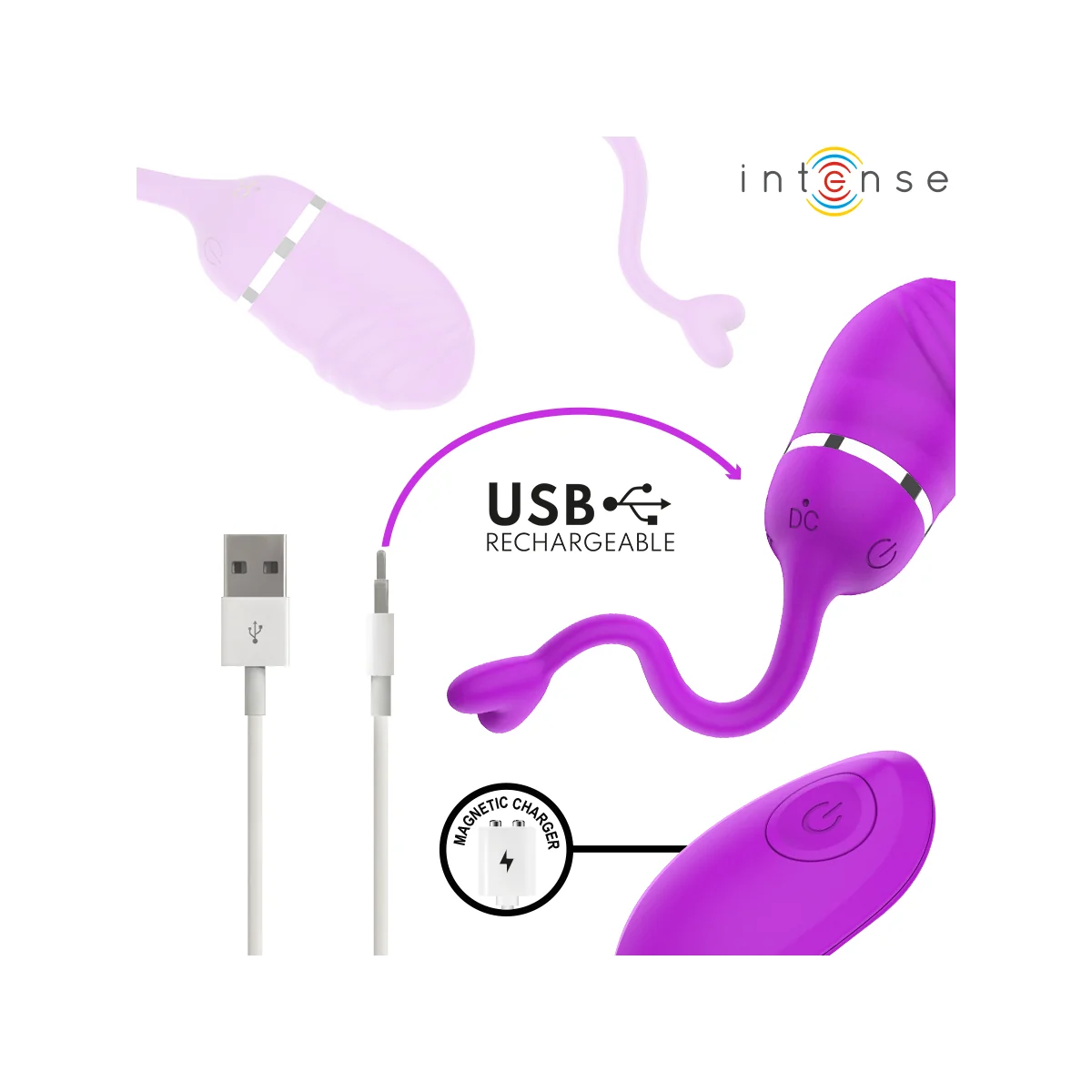 Sookie Fernbedienungs-Vibrationsei Lila von Intense Remote Control
