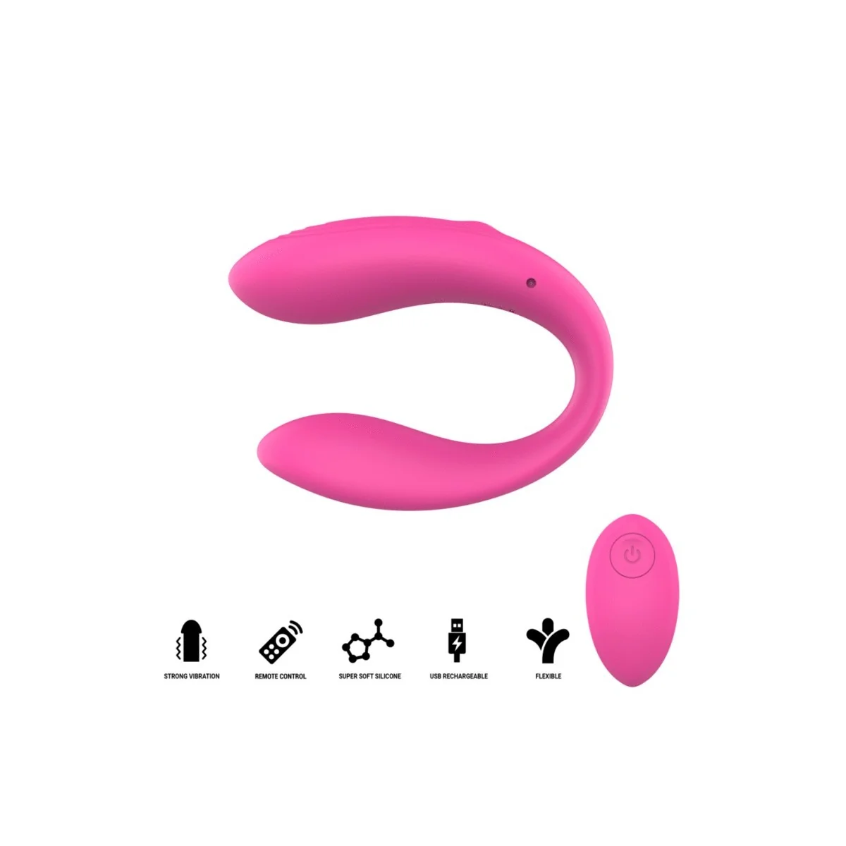 Nora Vibrationsklemmenstimulator Pink von Intense Remote Control