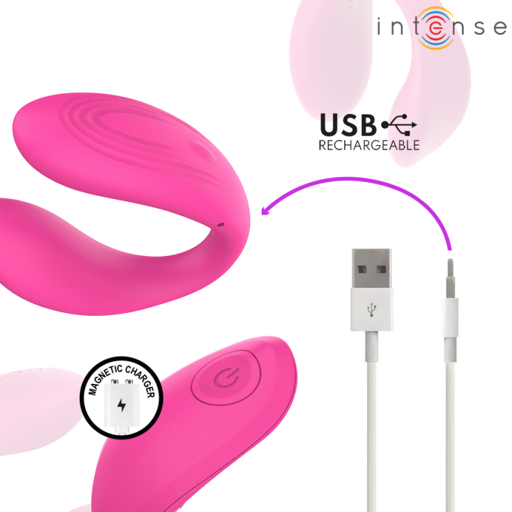 Nora Vibrationsklemmenstimulator Pink von Intense Remote Control