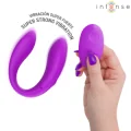Nora Vibrationsklemmenstimulator Lila von Intense Remote Control