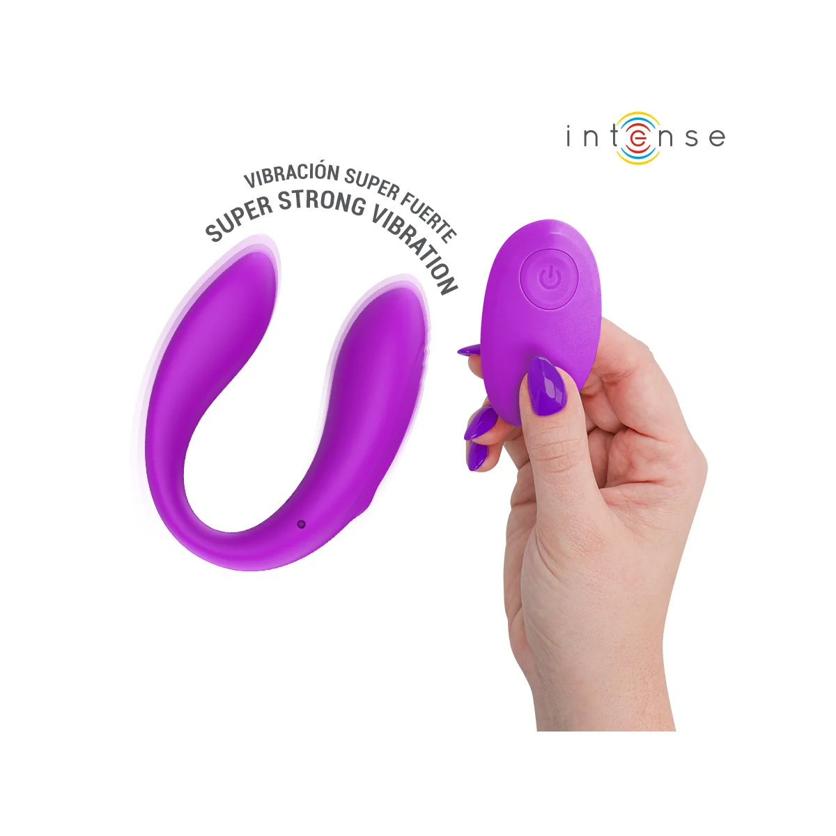 Nora Vibrationsklemmenstimulator Lila von Intense Remote Control