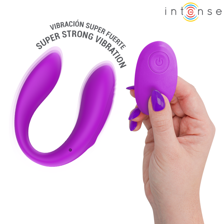 Nora Vibrationsklemmenstimulator Lila von Intense Remote Control