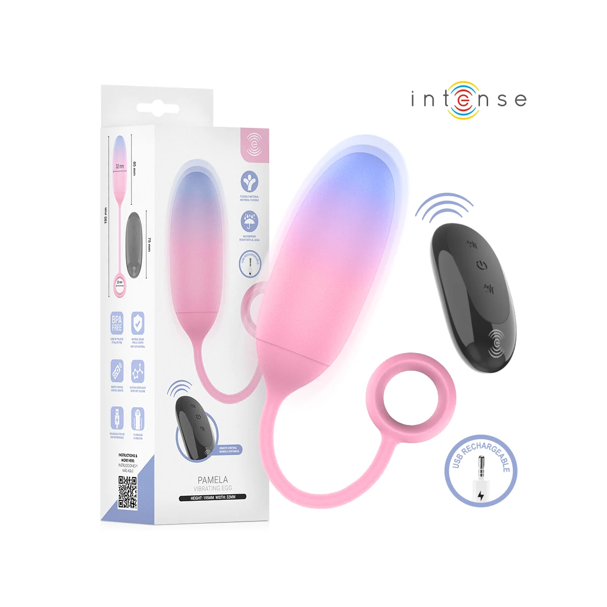 Pamela Gradient G-Punkt Vibrator von Intense Remote Control