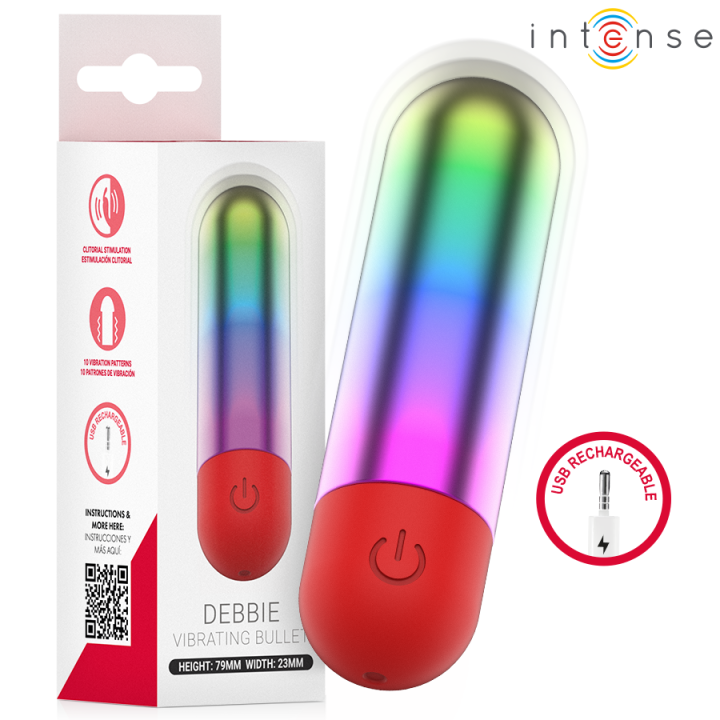 Debbie Rainbow Klitoris Vibrierende Kugel von Intense Fun Toys