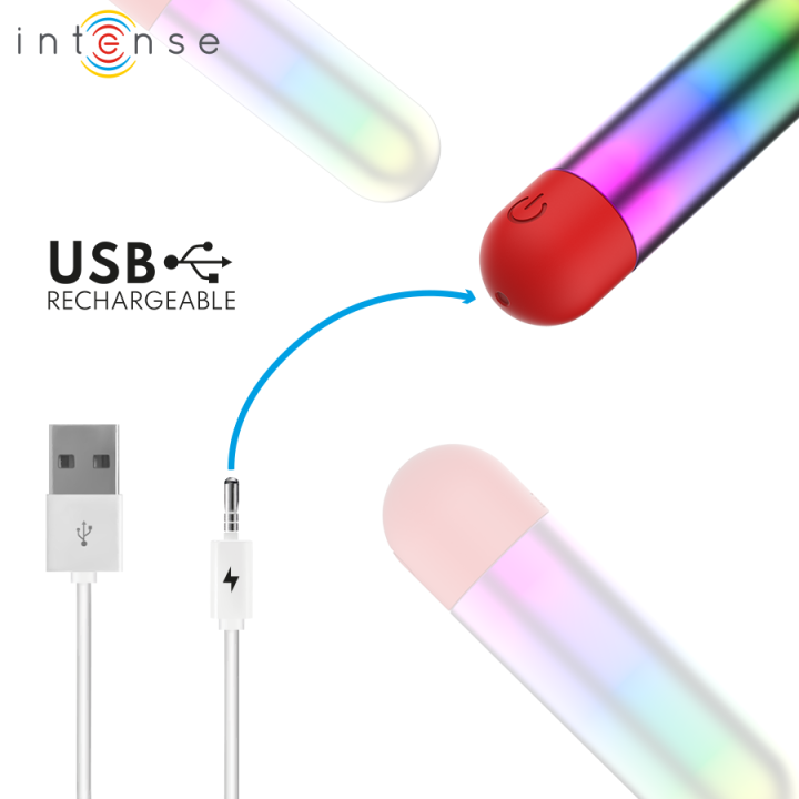 Debbie Rainbow Klitoris Vibrierende Kugel von Intense Fun Toys