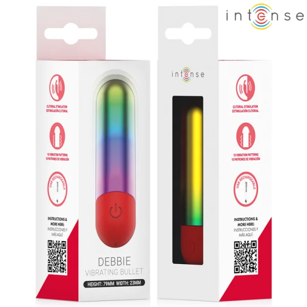 Debbie Rainbow Klitoris Vibrierende Kugel von Intense Fun Toys