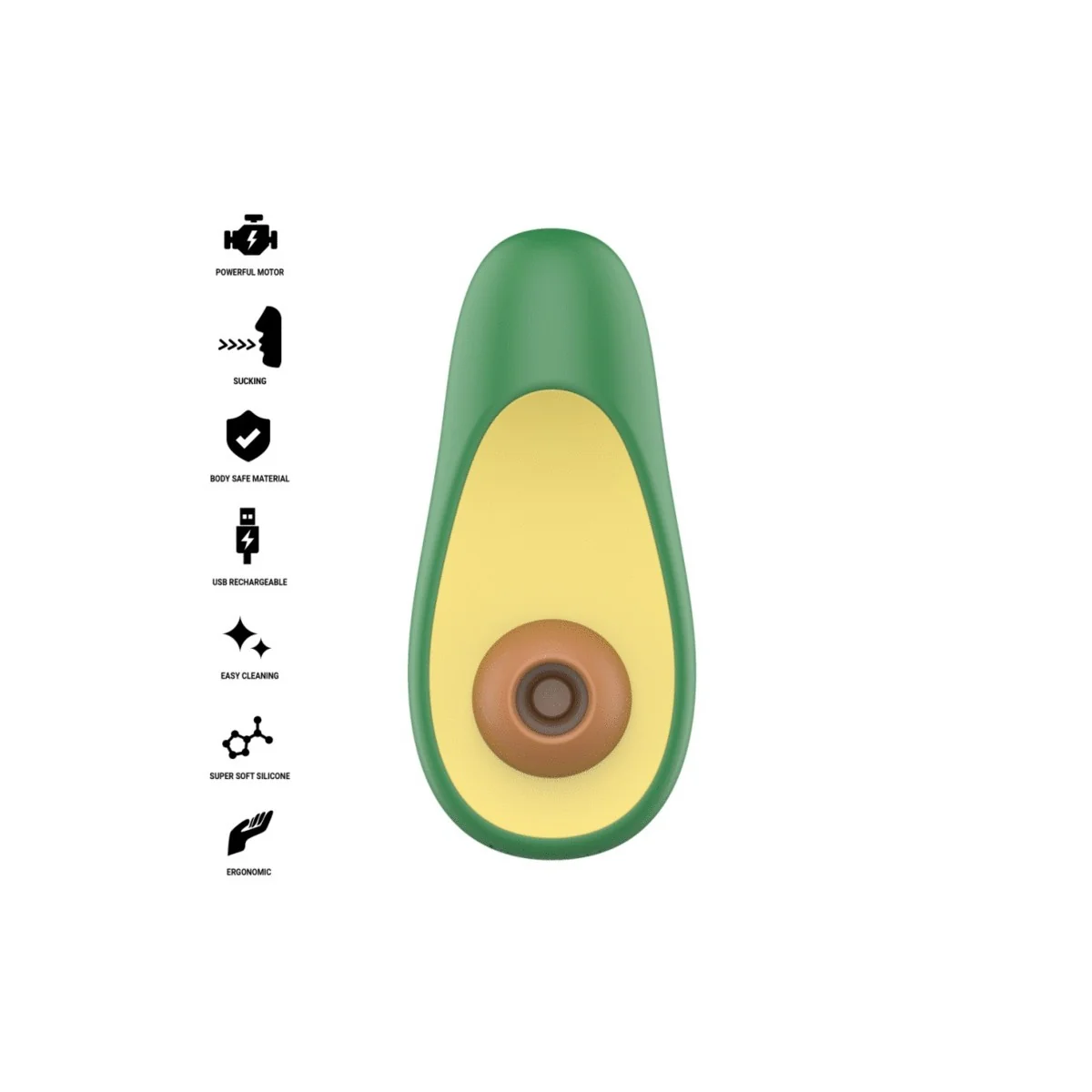 Waki Avocado Klitoralsaugsstimulator von Intense Fun Toys