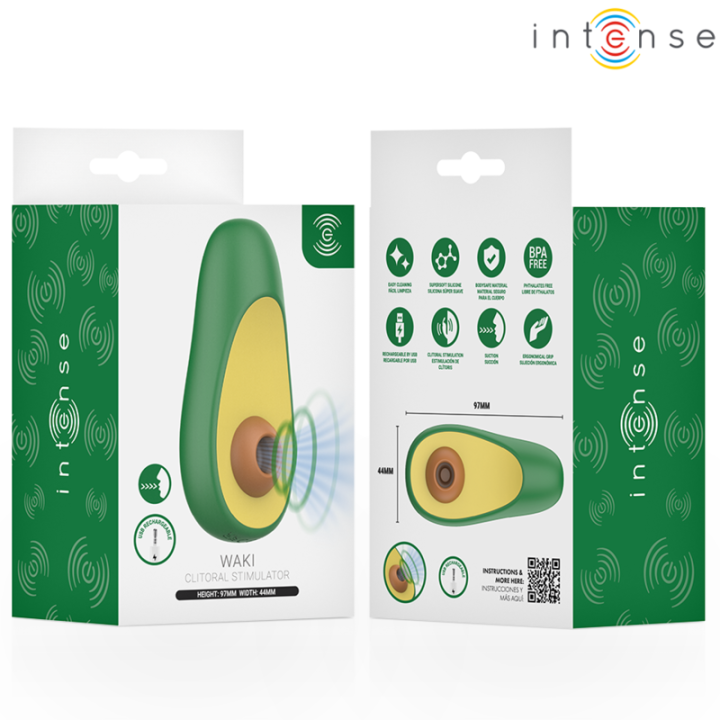 Waki Avocado Klitoralsaugsstimulator von Intense Fun Toys