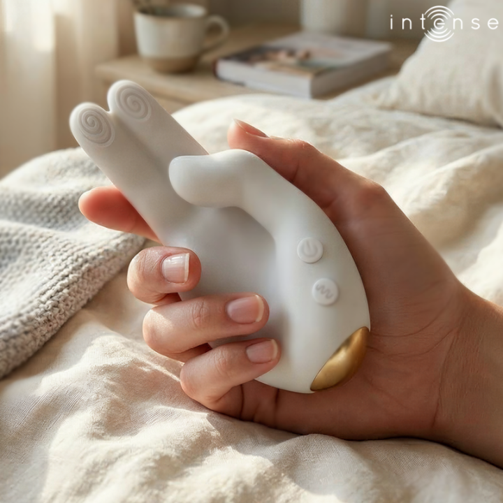 Jimmy Handgeformter Multifunktionsstimulator mit Vibration und Wärme von Intense High Tech