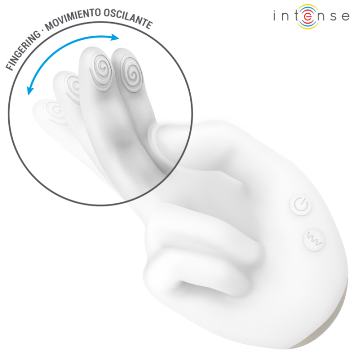 Jimmy Handgeformter Multifunktionsstimulator mit Vibration und Wärme von Intense High Tech