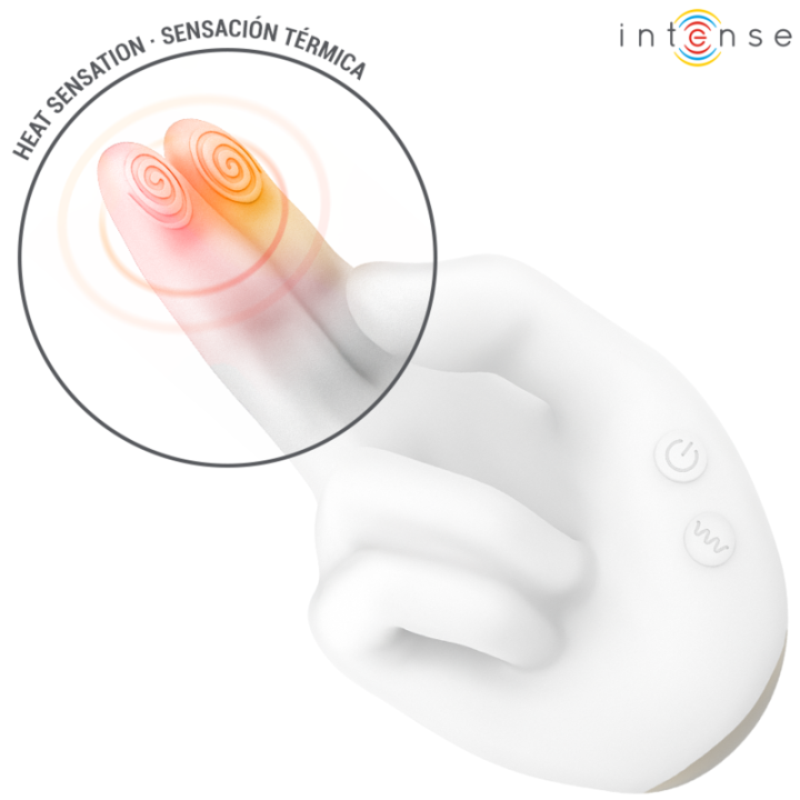 Jimmy Handgeformter Multifunktionsstimulator mit Vibration und Wärme von Intense High Tech