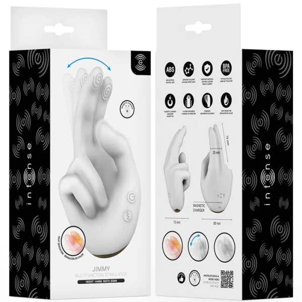 Jimmy Handgeformter Multifunktionsstimulator mit Vibration und Wärme von Intense High Tech