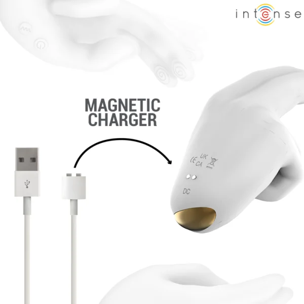 Jimmy Handgeformter Multifunktionsstimulator mit Vibration und Wärme von Intense High Tech