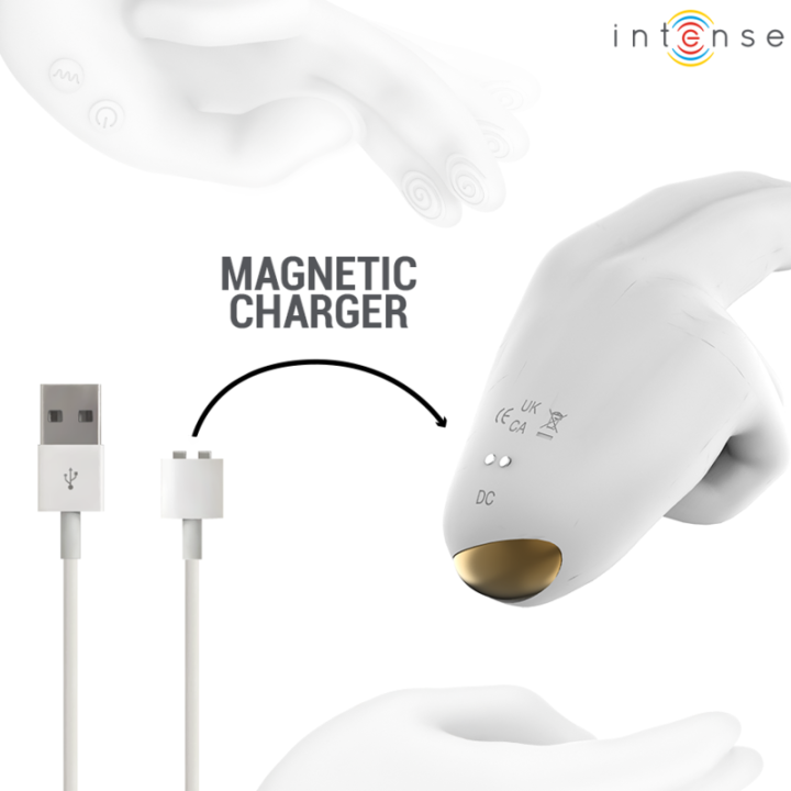 Jimmy Handgeformter Multifunktionsstimulator mit Vibration und Wärme von Intense High Tech