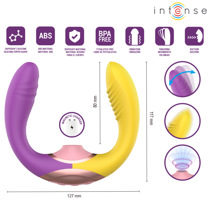 Willow 3-In-1 Saug- und Vibrationsstimulator von Intense High Tech