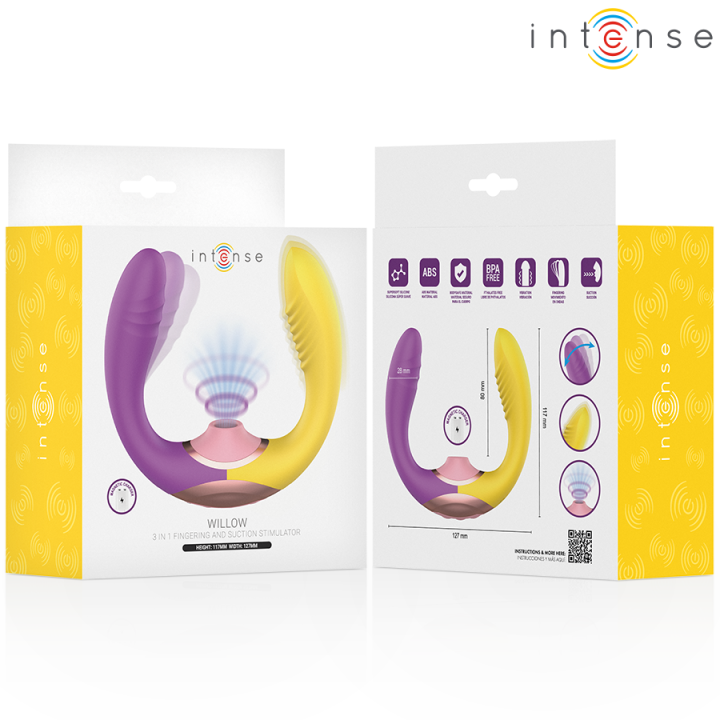 Willow 3-In-1 Saug- und Vibrationsstimulator von Intense High Tech