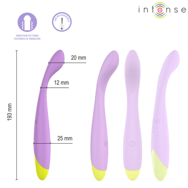 Lucca Flexibler, Usb-aufladbarer G-Punkt-Stimulator von Intense High Tech