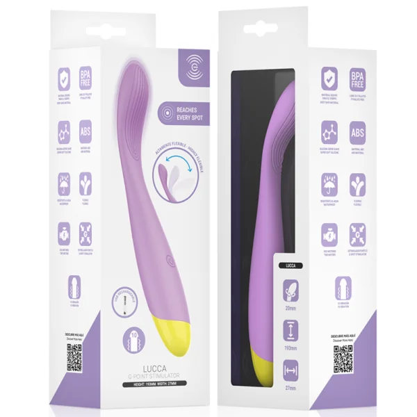 Lucca Flexibler, Usb-aufladbarer G-Punkt-Stimulator von Intense High Tech