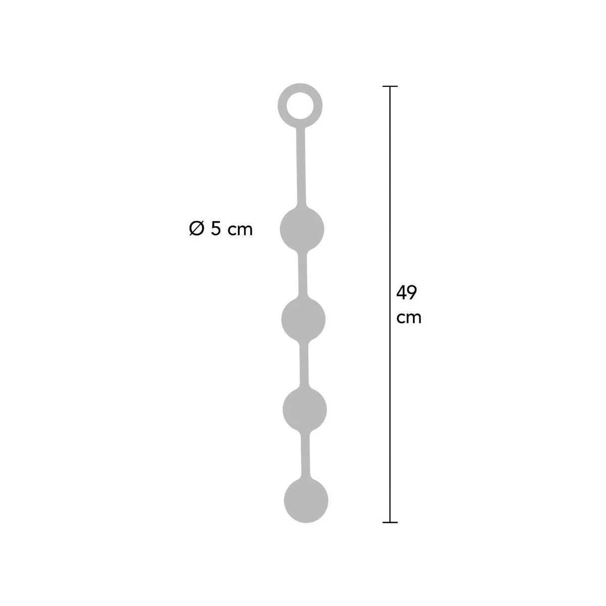 Extreme Schwere Anal-Kugeln Xl von Hidden Desire
