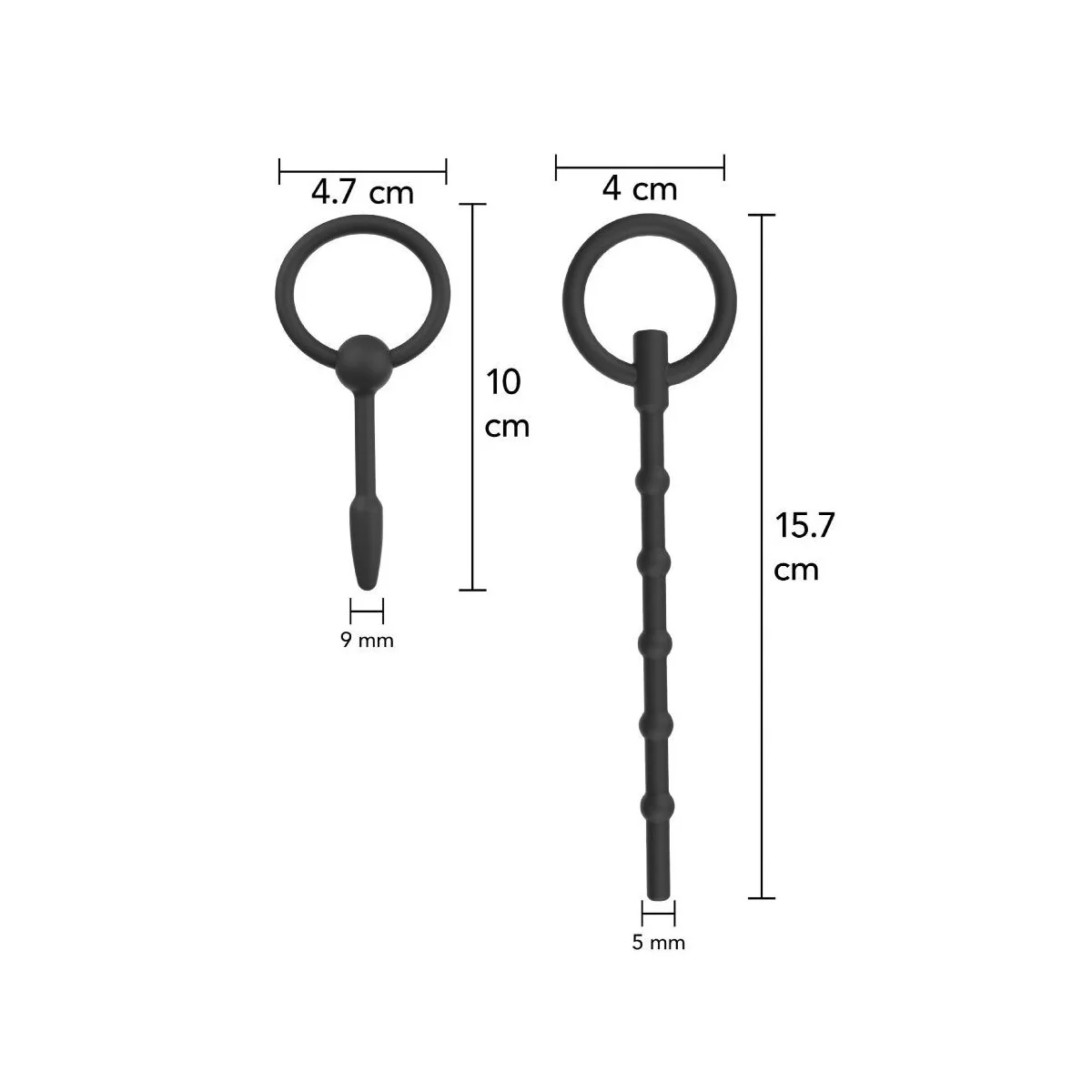 Extreme Advanced Set Harnröhrenplugs 2 Stück von Hidden Desire