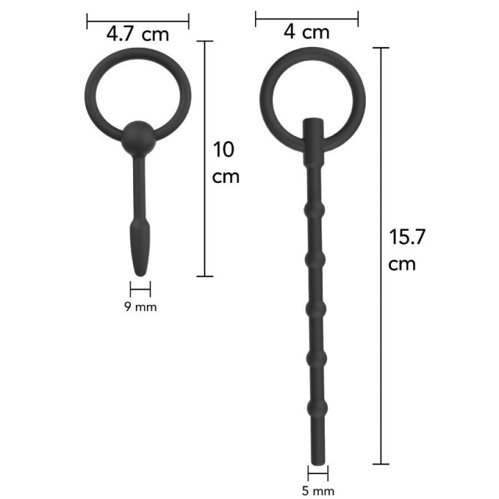 Extreme Advanced Set Harnröhrenplugs 2 Stück von Hidden Desire