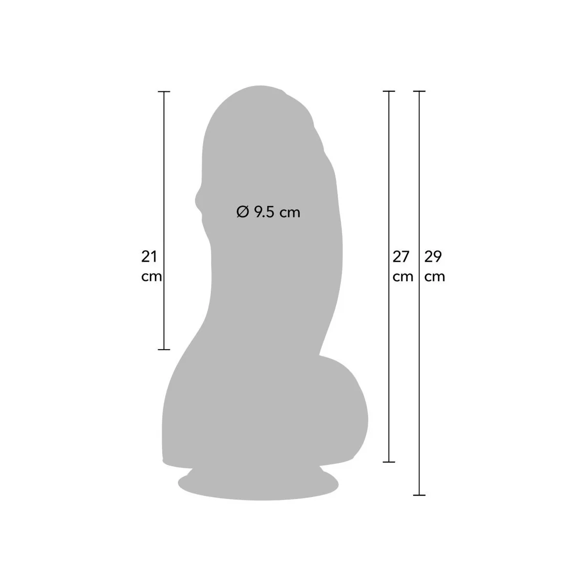 Inferno Fat Boys Dildo 27 cm von Hidden Desire
