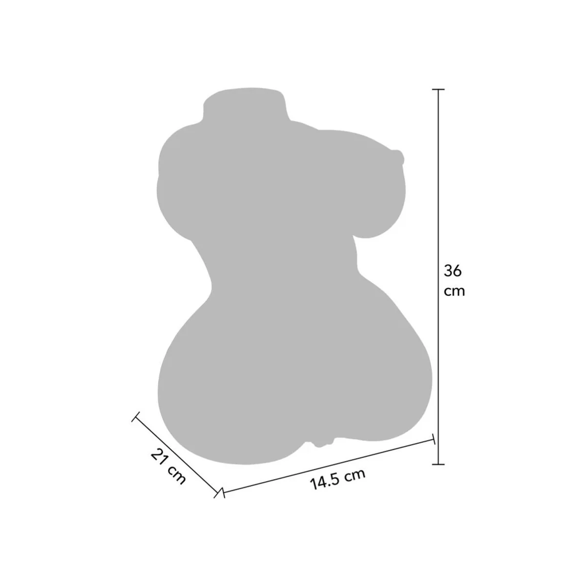 Saftiger Doppel-D-Masturbador für Vagina und Anus 5 Kg von Hidden Desire