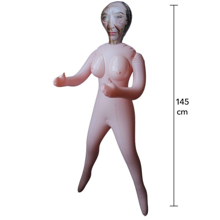 Horny Granny Geile Oma aufblasbare Puppe 145 cm von Hidden Desire