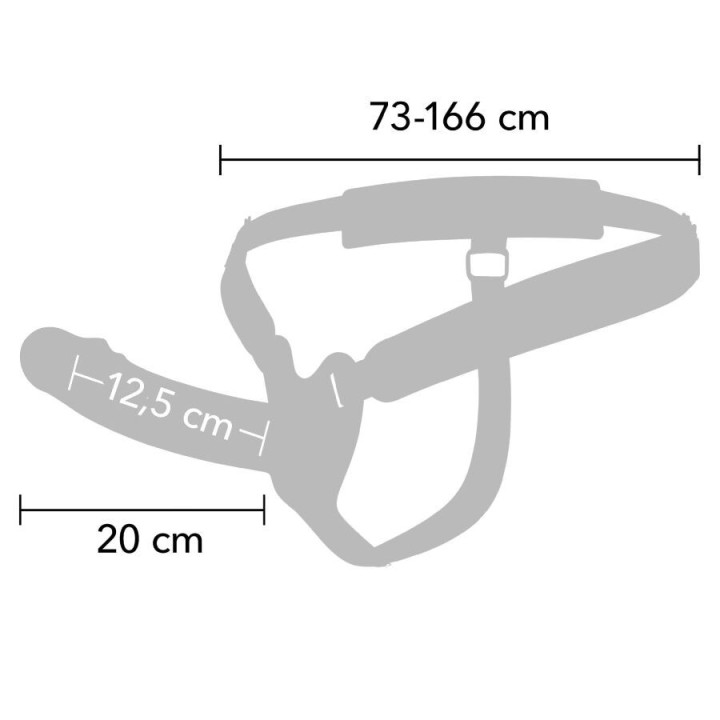 Inferno Penissleeve Strap-On 20 cm von Hidden Desire
