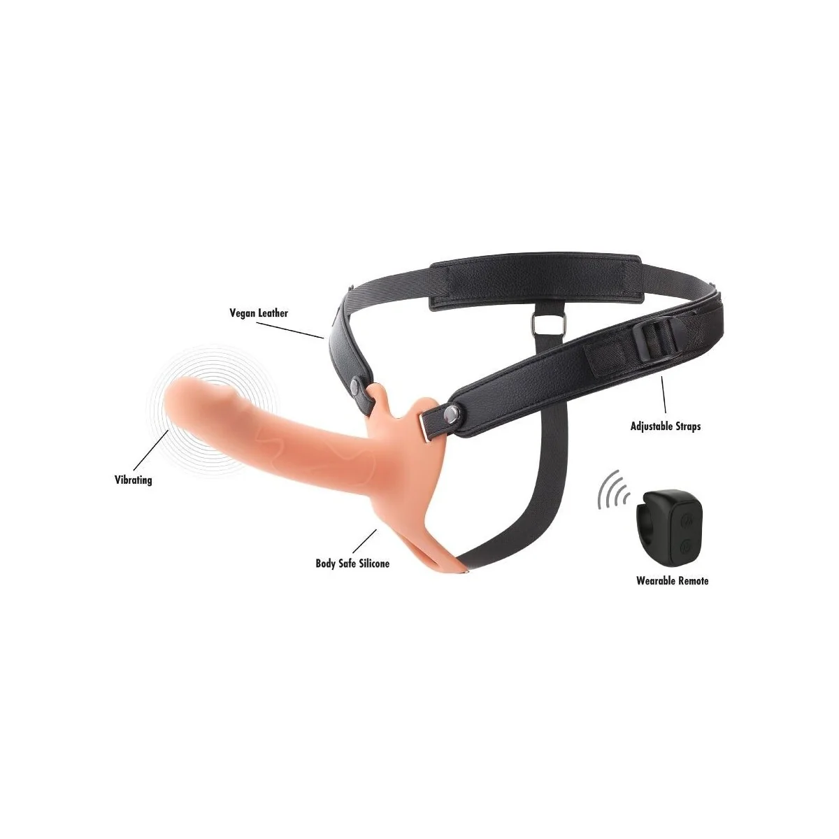Inferno Vibrierender Penis-Sleeve Zum aufschnallen 16 cm von Hidden Desire