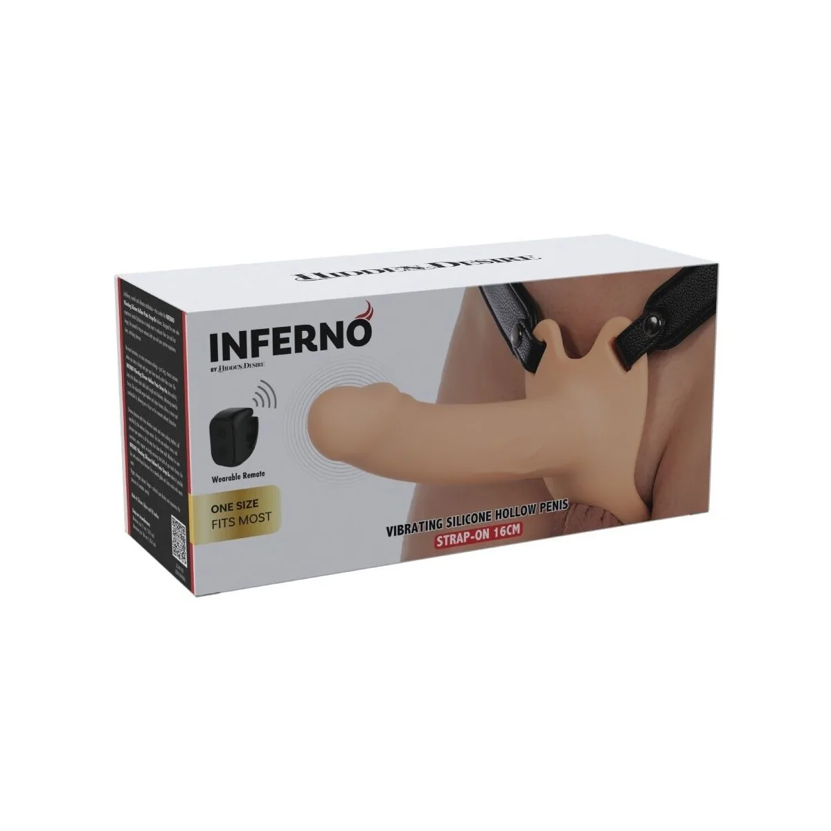 Inferno Vibrierender Penis-Sleeve Zum aufschnallen 16 cm von Hidden Desire