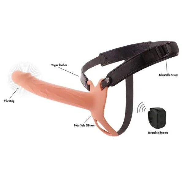 Inferno Vibrierender Penis-Sleeve Zum aufschnallen 20 cm von Hidden Desire