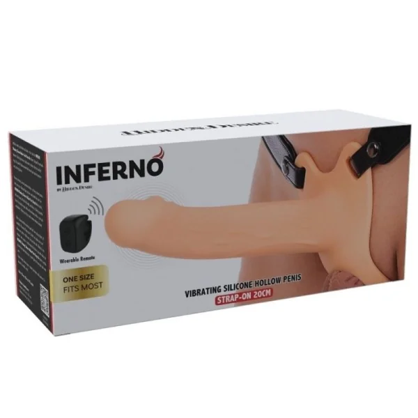 Inferno Vibrierender Penis-Sleeve Zum aufschnallen 20 cm von Hidden Desire