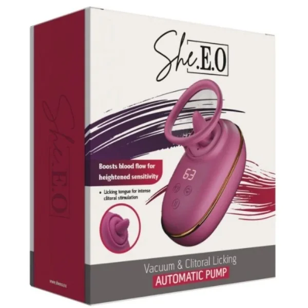 Automatische Klitorasstimulationspumpe mit Leckeffekt (LILA) von She.E.O